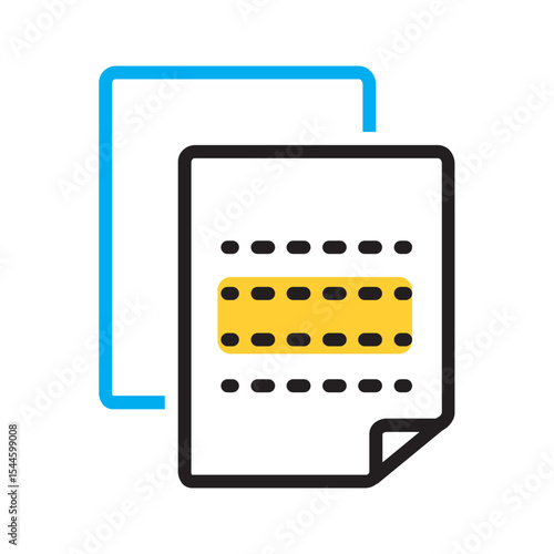 Vector multi color icon for Documents