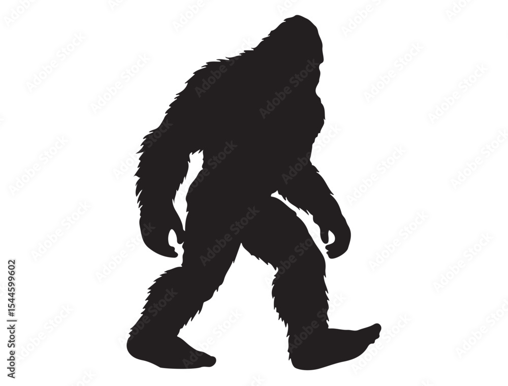 Fototapeta premium Bigfoot Silhouette
