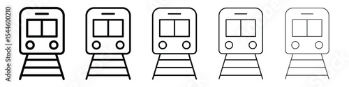 Train icon filled flat sign concept for web design.