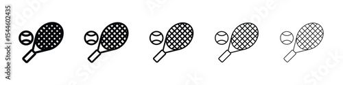 Tennis icon filled flat sign concept for web design.