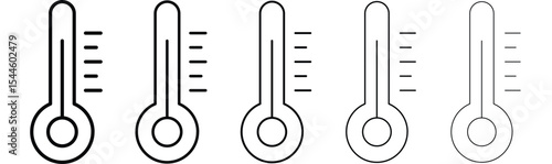 Temperature icon filled flat sign concept for web design.