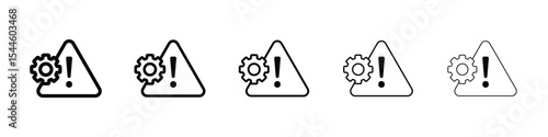 System error icon filled flat sign concept for web design.
