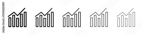 Stagflation icon filled flat sign concept for web design.