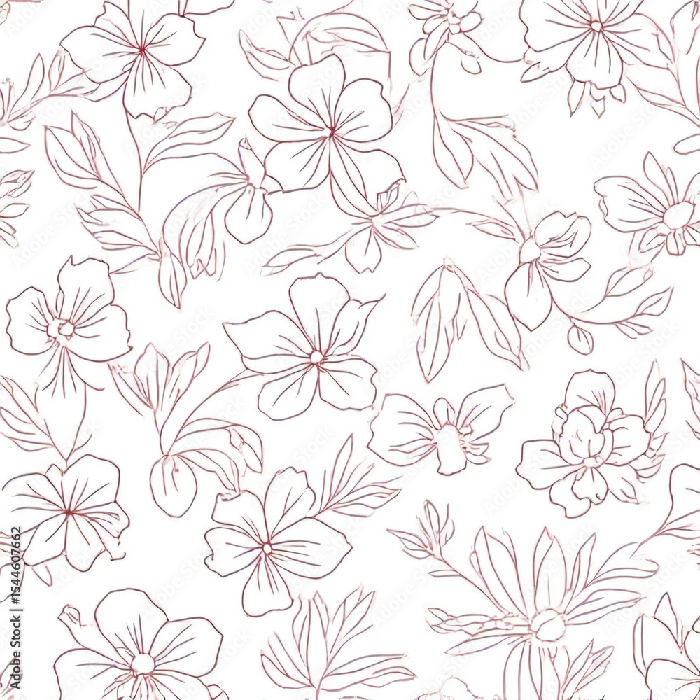 Fototapeta premium seamless pattern with flowers