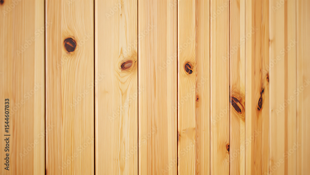 Fototapeta premium Light Brown Vertical Wooden Planks Wall Texture background
