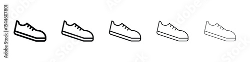 Shoes icon filled flat sign concept for web design.