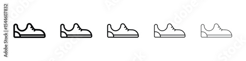 Shoes icon filled flat sign concept for web design.