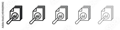 Scrutiny info icon filled flat sign concept for web design.