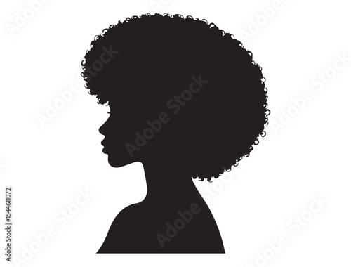 Wallpaper Mural Black Woman Head Profile Silhouette Torontodigital.ca