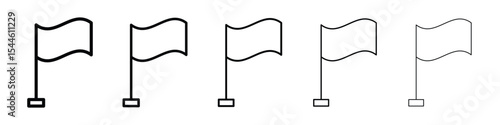 Report flag icon filled flat sign concept for web design.