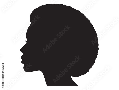 Wallpaper Mural Black Woman Head Profile Silhouette Torontodigital.ca