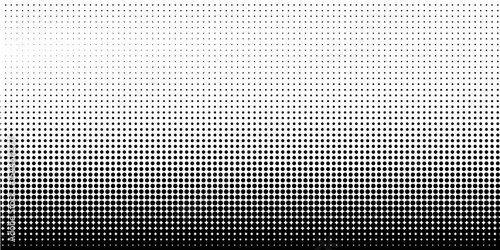 Wallpaper Mural Dotted halftone gradient texture. Vanishing polka dot background. Repeating dots gradation pattern background. Black fading comic pop art overlay backdrop. Raster effect wallpaper. Vector halftone Torontodigital.ca