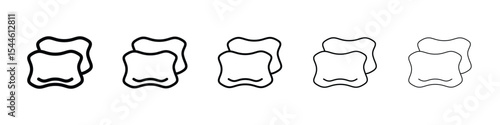 Pillow icon filled flat sign concept for web design.
