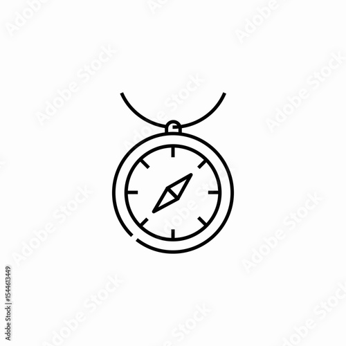 compass direction navigation icon sign vector