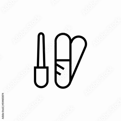 dropper pills tablets icon sign vector