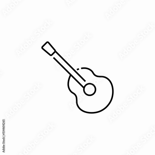 guitar musical instrument icon sign vector