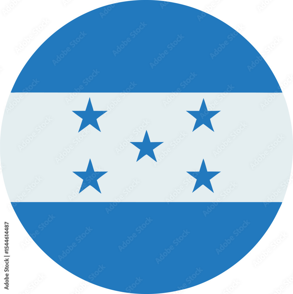 custom made wallpaper toronto digitalhonduras flag icon in circular shape, central american symbol, vector design