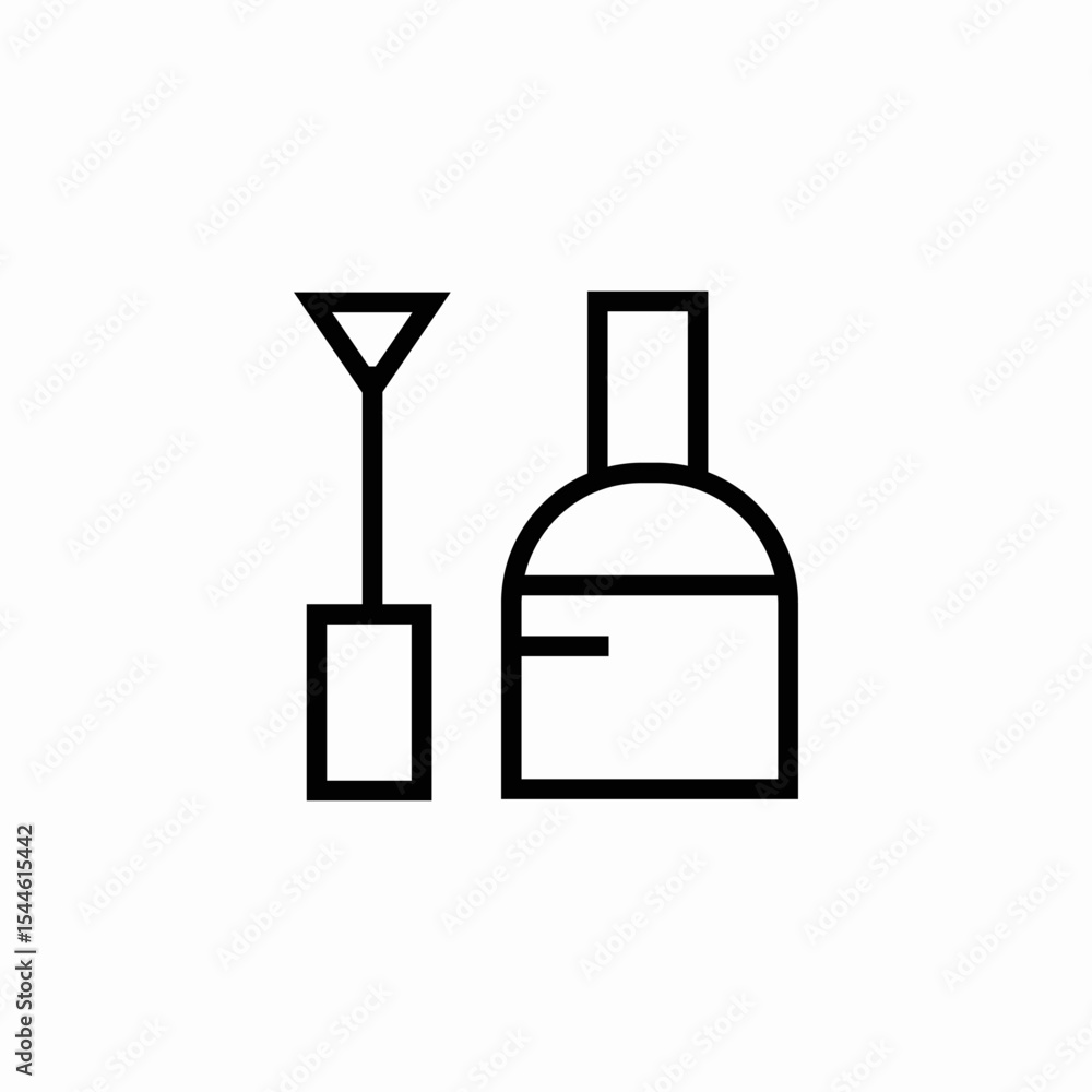 nail polish bottle icon sign vector nail polish bottle icon sign vector