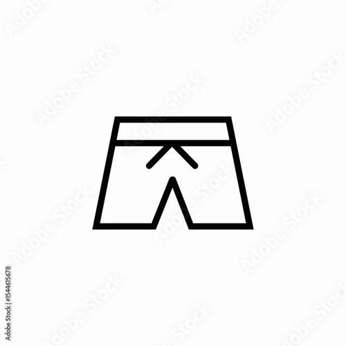 pair of shorts icon sign vector