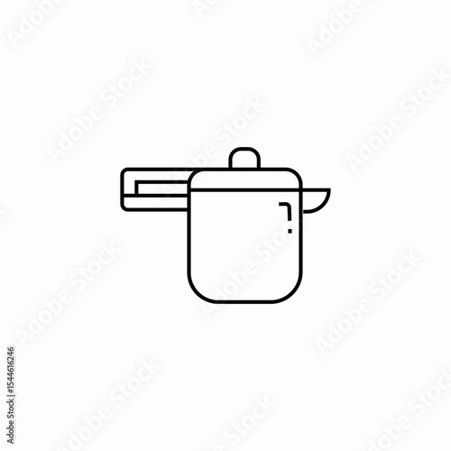 rice cooker icon sign vector