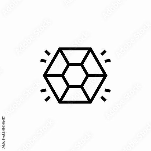 shining gem diamond icon sign vector