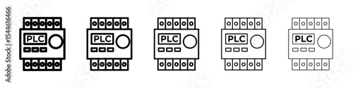 PLC icon filled flat sign concept for web design.