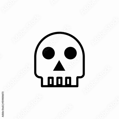 skull head  icon sign vector