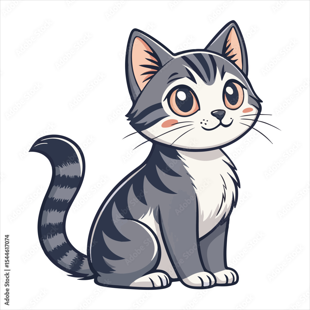 silhouette of a cat on a white background. silhouette of a cat on a white background.