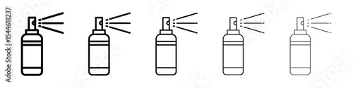 Paint aerosol can icon filled flat sign concept for web design.