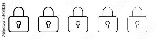 Padlock icon filled flat sign concept for web design.