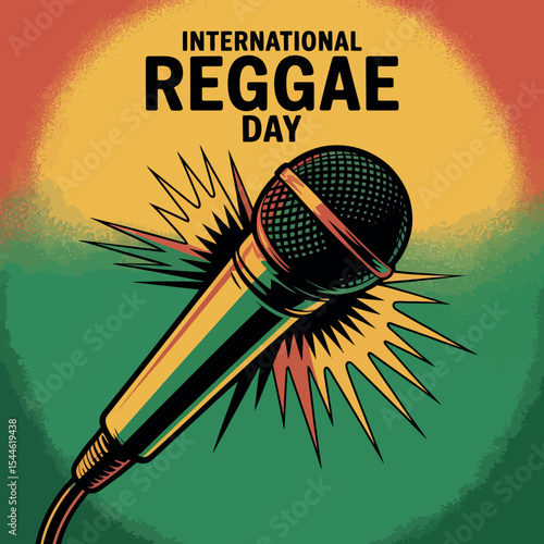 International Reggae Day Microphone Sound Celebration Tribute
