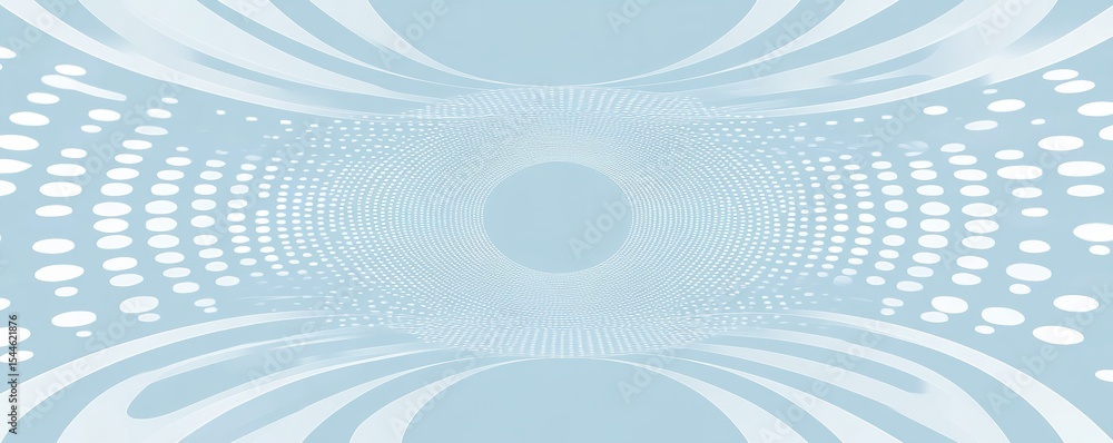 Abstract light blue tunnel background with dots and circles for modern design and futuristic concepts Abstract light blue tunnel background with dots and circles for modern design and futuristic concepts