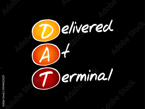 DAT - Digital Audio Tape acronym, technology concept background