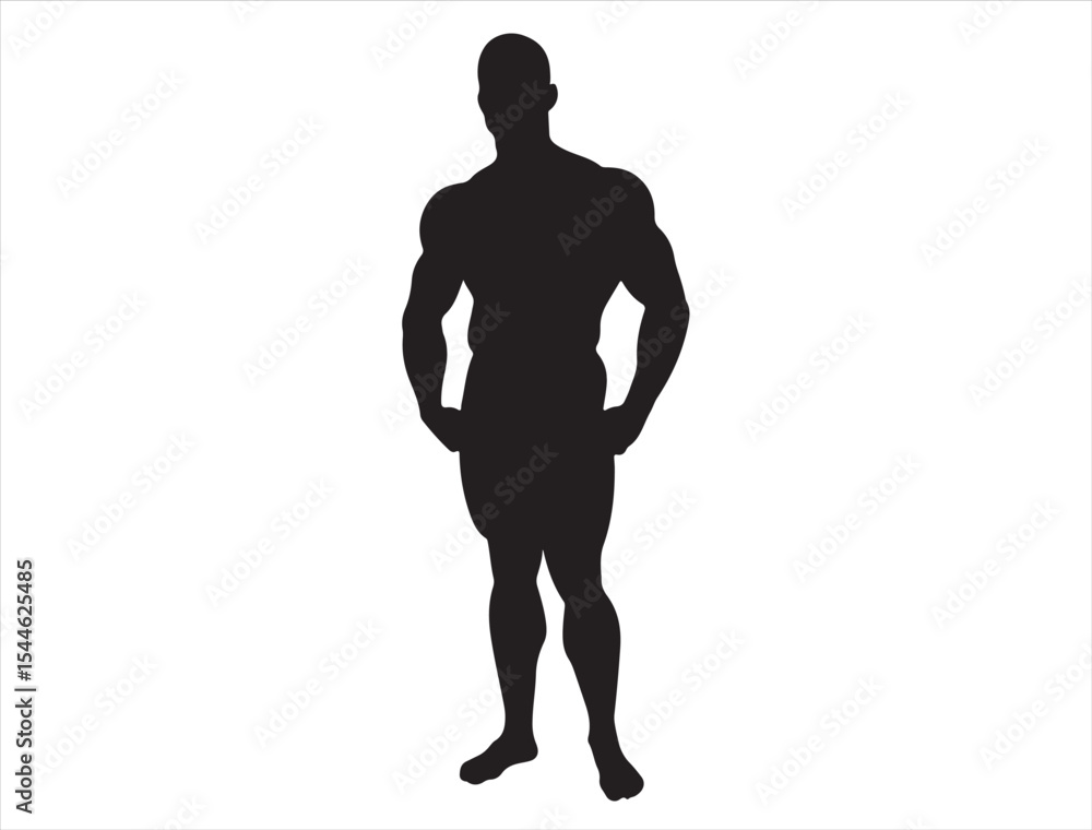 Bodybuilder Silhouette Bodybuilder Silhouette