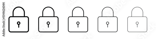 Lock icon filled flat sign concept for web design.