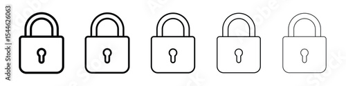 Lock icon filled flat sign concept for web design.