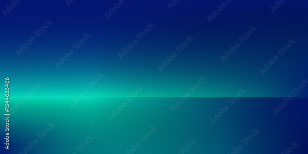 Fototapeta premium Blue-green gradient studio room, abstract background pattern, walls and floor reflect neon lights, dark tones and feel speed of digital technology connected blue-green background. Future technology.
