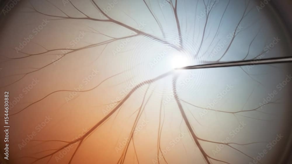 Vidéo Stock Ocular Injection Animation: Needle Entering Eye with Veins ...