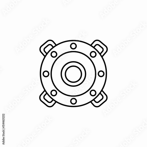 bass speaker icon sign vector