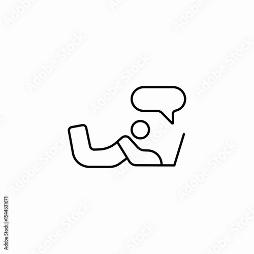 casual chatting icon sign vector