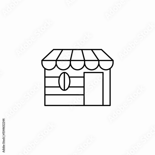 coffee shop icon sign vector