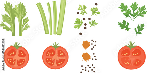 Illustration of shallots in flat vector style with purple-red skins and simple shadows. Perfect for kitchen-themed artwork, packaging, or nutrition content.