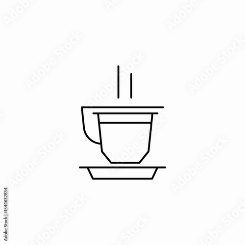 drip espresso icon sign vector