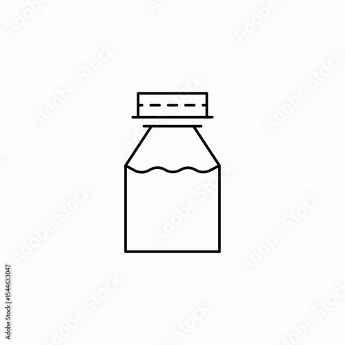 fluid bottle icon sign vector