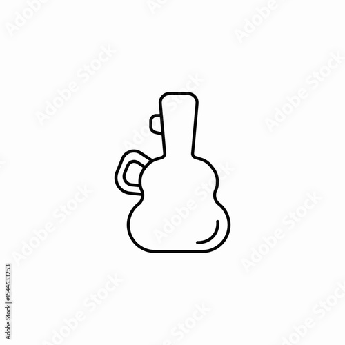 gig bag guitar icon sign vector