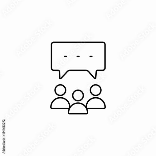 group chat icon sign vector
