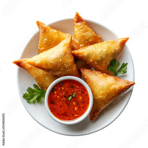 Crispy Samosas with Spicy Dipping Sauce A Culinary Delight