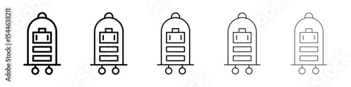 Hotel service icon filled flat sign concept for web design.
