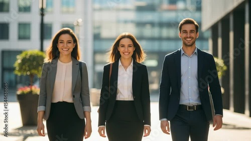 team of business people