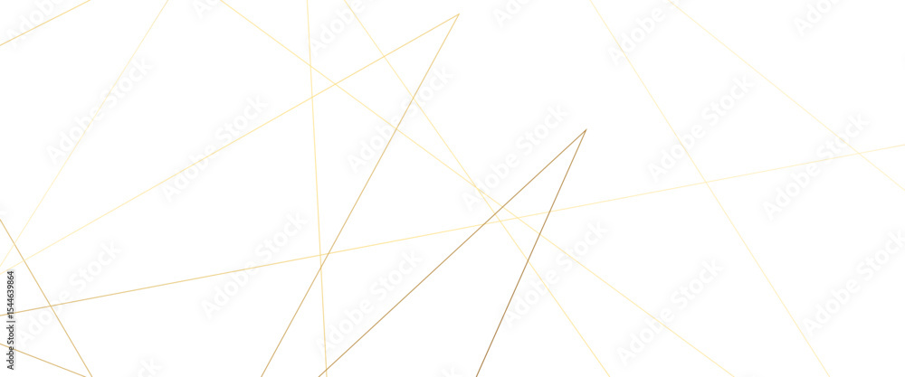 Fototapeta premium Abstract white background with golden and orange lines .golden geometric random chaotic creative lines background backdrop .luxury modern technology concept diagonal line .
